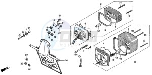 CM125C drawing TAILLIGHT