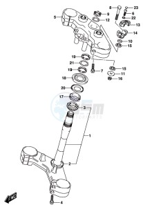 DL1000A drawing STEERING STEM (DL1000XAL8 E21)