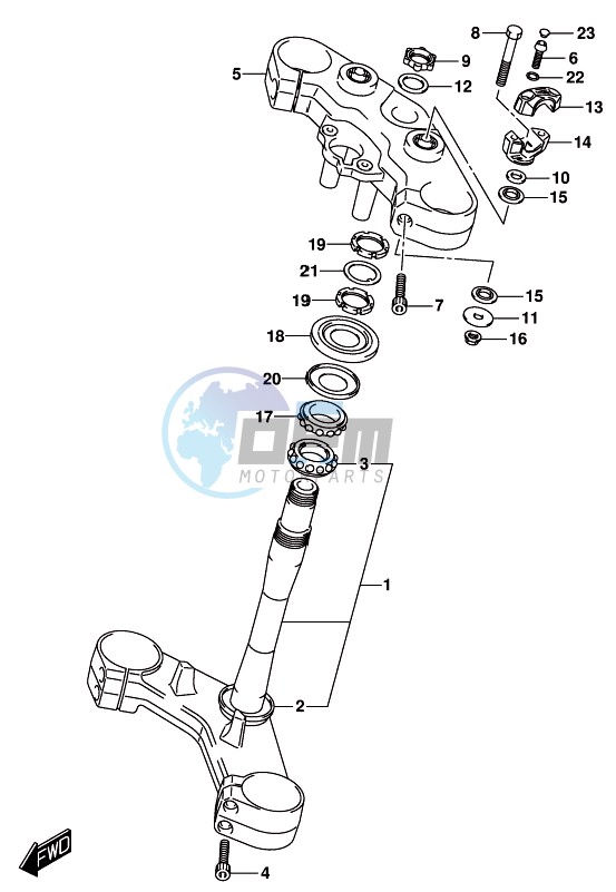 STEERING STEM (DL1000XAL8 E21)