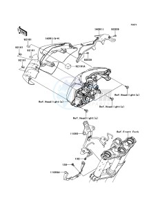 ER-6N ER650C9F GB XX (EU ME A(FRICA) drawing Cowling