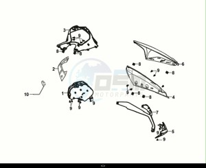 JET 14 125 AC (XC12W2-EU) (E5) (M1) drawing METER - WIND SCREEN