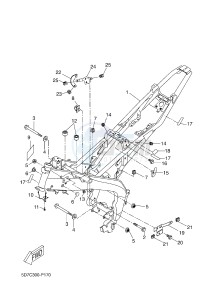 MT125 MT-125 (5D7L 5D7L 5D7L 5D7L) drawing FRAME