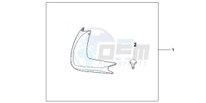 VFR1200FDB drawing SIDE DEFLECTOR