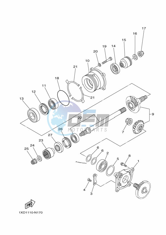 MIDDLE DRIVE GEAR