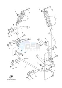 YXM700E YXM700PF VIKING (1XPS) drawing REAR SUSPENSION