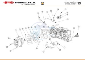 BYE-BIKE-25-KM-H-EURO4-HOLLAND-BLACK drawing MAGNETIC - FLYWHEEL