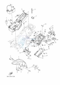 TRACER 7 MTT690-U (B5T3) drawing FENDER