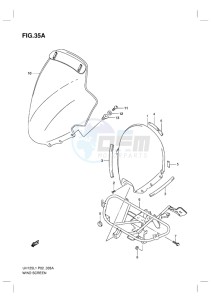 UH125 BURGMAN EU drawing WINDSCREEN (MODEL EXECUTIVE P19)