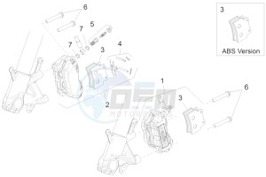 Shiver 750 drawing Front brake caliper