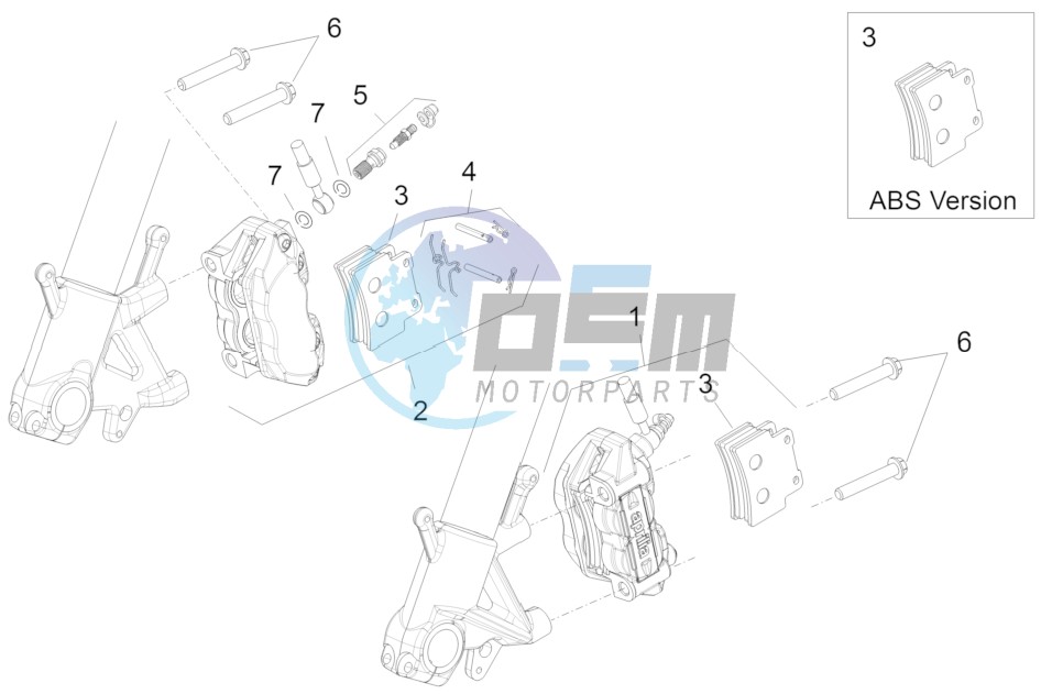 Front brake caliper