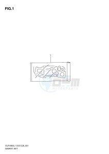 VLR1800 (E3-E28) drawing GASKET SET