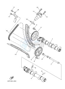 XT1200ZE SUPER TENERE ABS (2KBC) drawing CAMSHAFT & CHAIN