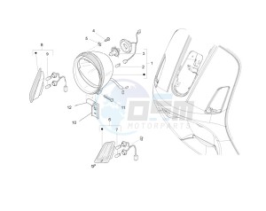 LX 50 2T 25 Kmh NL drawing Front headlamps - Turn signal lamps