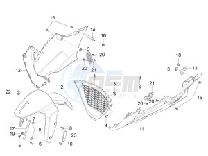 RS 125 4T E4 ABS (EMEA) drawing Front mudguard-Pillar