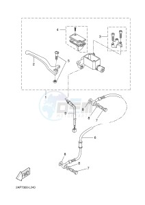 YN50 NEO'S (2APF 2APF 2APF) drawing FRONT MASTER CYLINDER