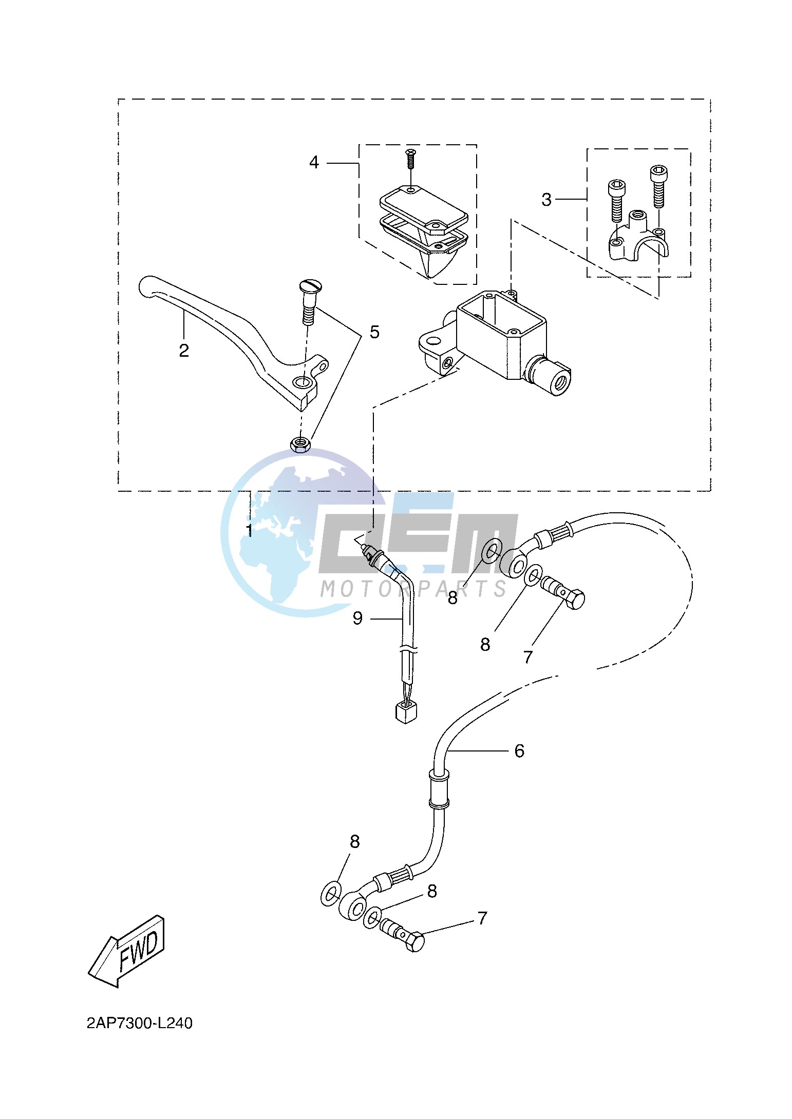 FRONT MASTER CYLINDER