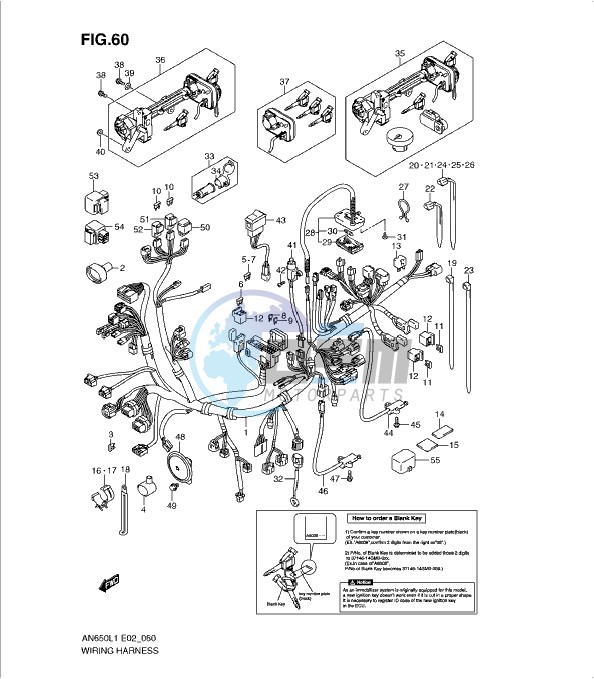 WIRING HARNESS (AN650AL1 E51)