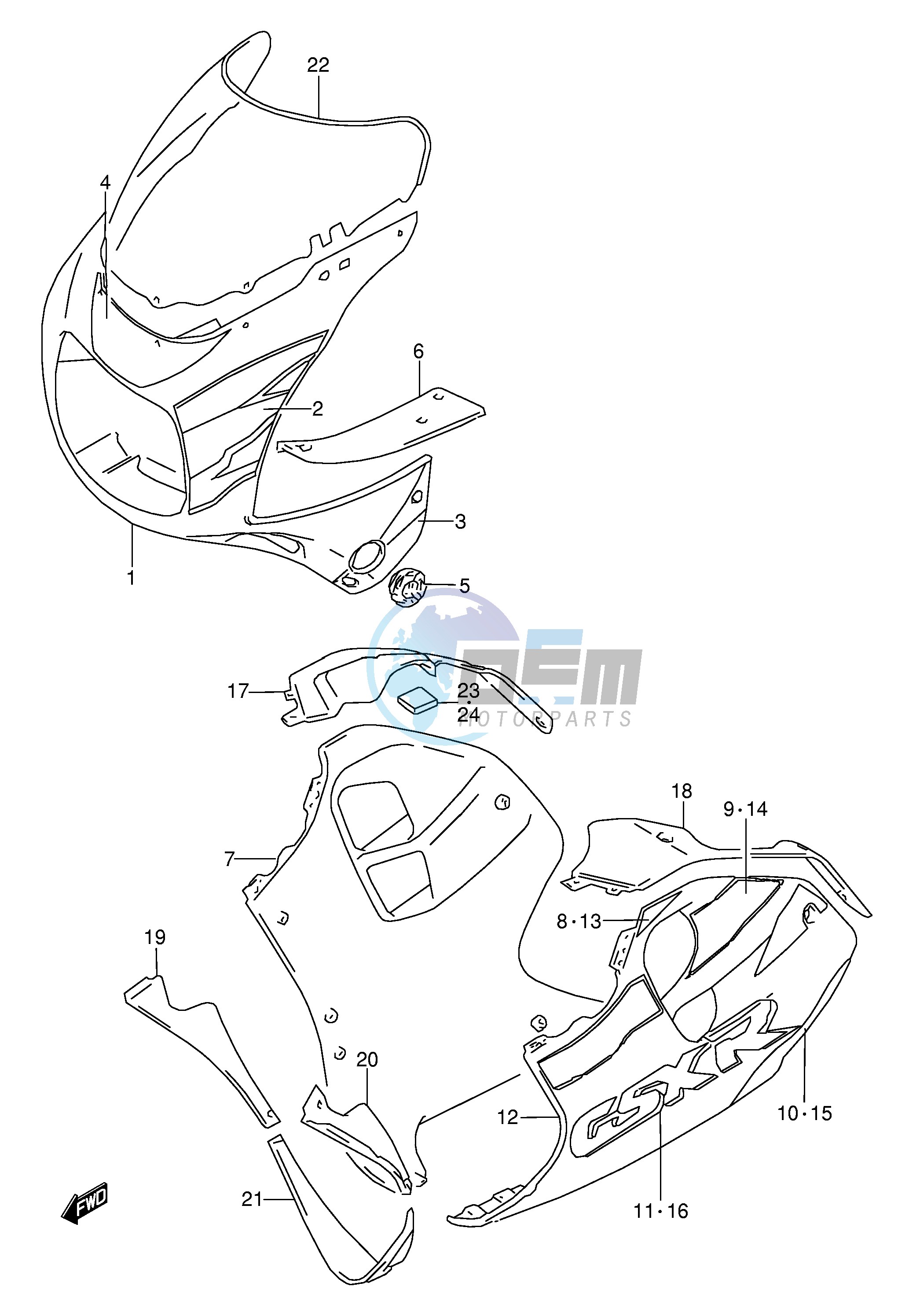 COWLING BODY (MODEL T)