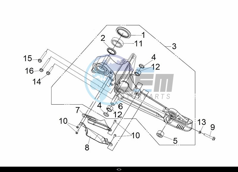 L. SWING ARM ASSY