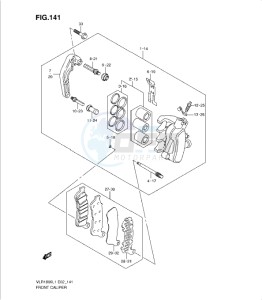 VLR1800 drawing FRONT CALIPER