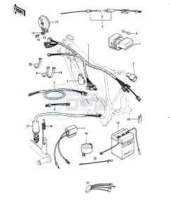 G4 TR (D-E) 100 drawing CHASSIS ELECTRICAL EQUIPMENT -- 74-75- -