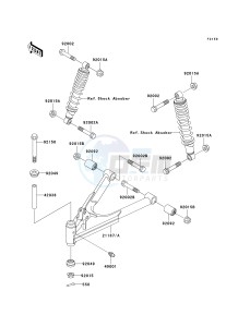 KAF 300 C [MULE 550] (C1-C5) [MULE 550] drawing SUSPENSION