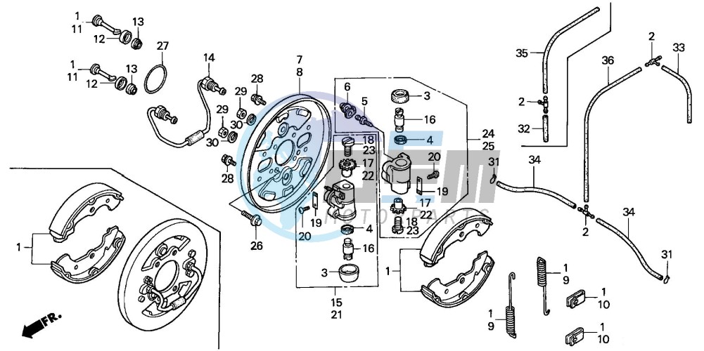 FRONT BRAKE PANEL