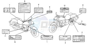 NV750C2 drawing CAUTION LABEL