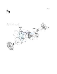 KVF 650 D ([BRUTE FORCE 650 4X4] (D6F-D9F) D9F drawing OPTIONAL PARTS-- DRIVE CONVERTER- -