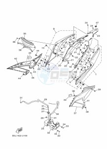 YZF320-A YZF-R3 (B7P3) drawing SIDE COVER