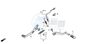 NSR125F drawing PEDAL