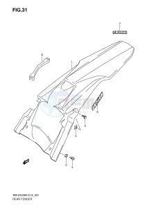 RM-Z450 (E19) drawing REAR FENDER (RM-Z450K8 K9 L0)