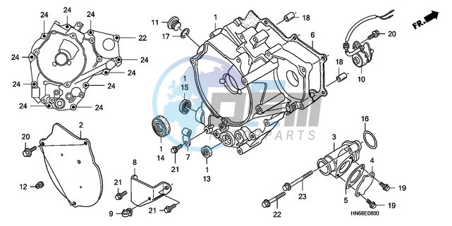 REAR CRANKCASE COVER