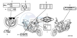 CB1000RAB drawing CAUTION LABEL (2)