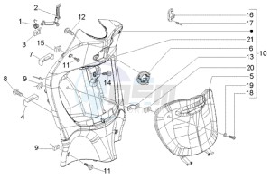 Liberty 125 Leader RST ptt(F) France drawing Front glove compartment