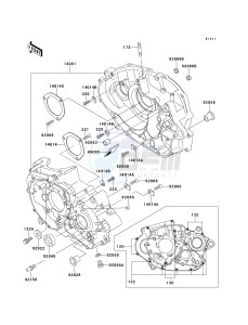 KLX 650 D [KLX650R] (D1) [KLX650R] drawing CRANKCASE