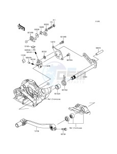 KX450F KX450HGF EU drawing Gear Change Mechanism