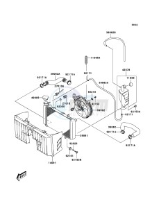 KFX400 KSF400A6F EU drawing Radiator