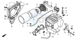 CG125M drawing AIR CLEANER (1)