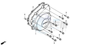 CBR600SE drawing GENERATOR COVER