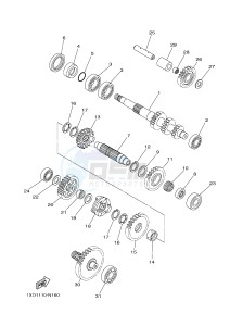 YXM700E YXM700PE VIKING EPS (1XP3) drawing TRANSMISSION