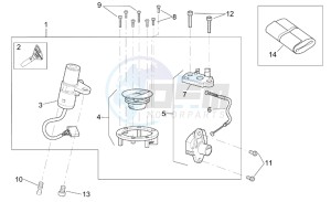 RS 125 Tuono drawing Lock hardware kit