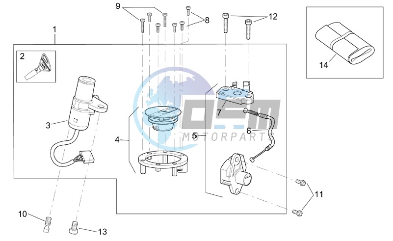 Lock hardware kit