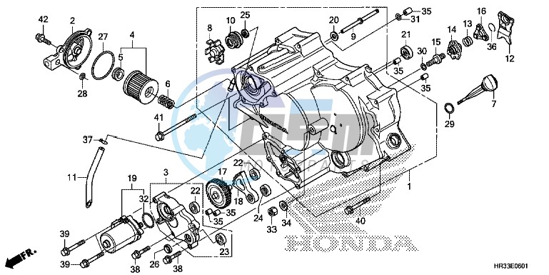 FRONT CRANKCASE COVER (TRX420FE1/FM1/FM2/TE1/TM1)