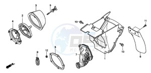 CR250R drawing AIR CLEANER