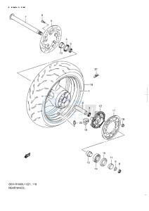 GSX-R1000 drawing REAR WHEEL