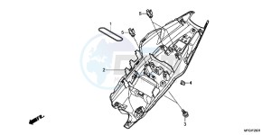 CB600FB drawing REAR FENDER (2)