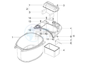 S 150 4T Vietnam drawing Helmet housing - Undersaddle