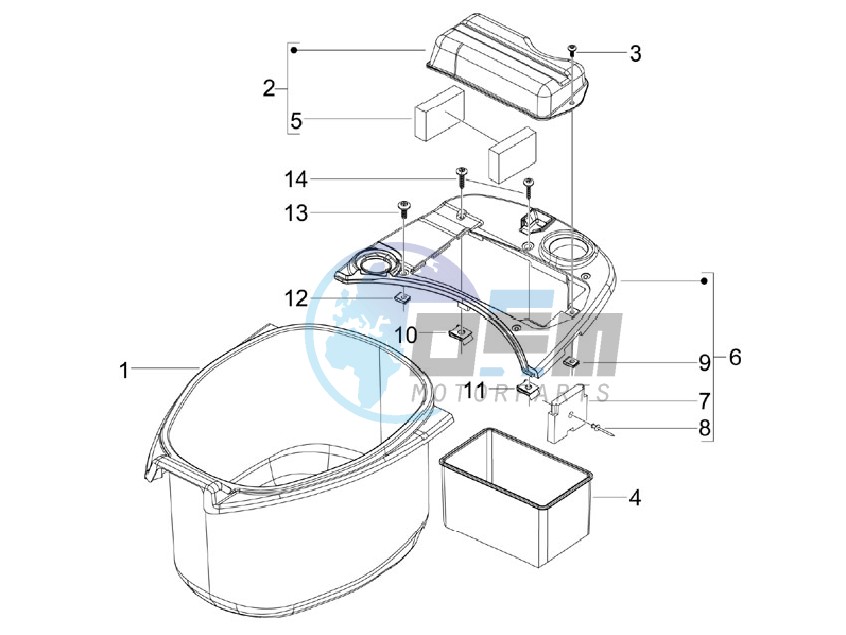 Helmet housing - Undersaddle