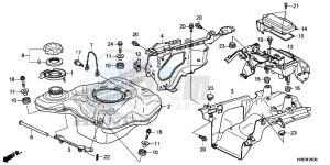 TRX500FM6H Europe Direct - (ED) drawing FUEL TANK